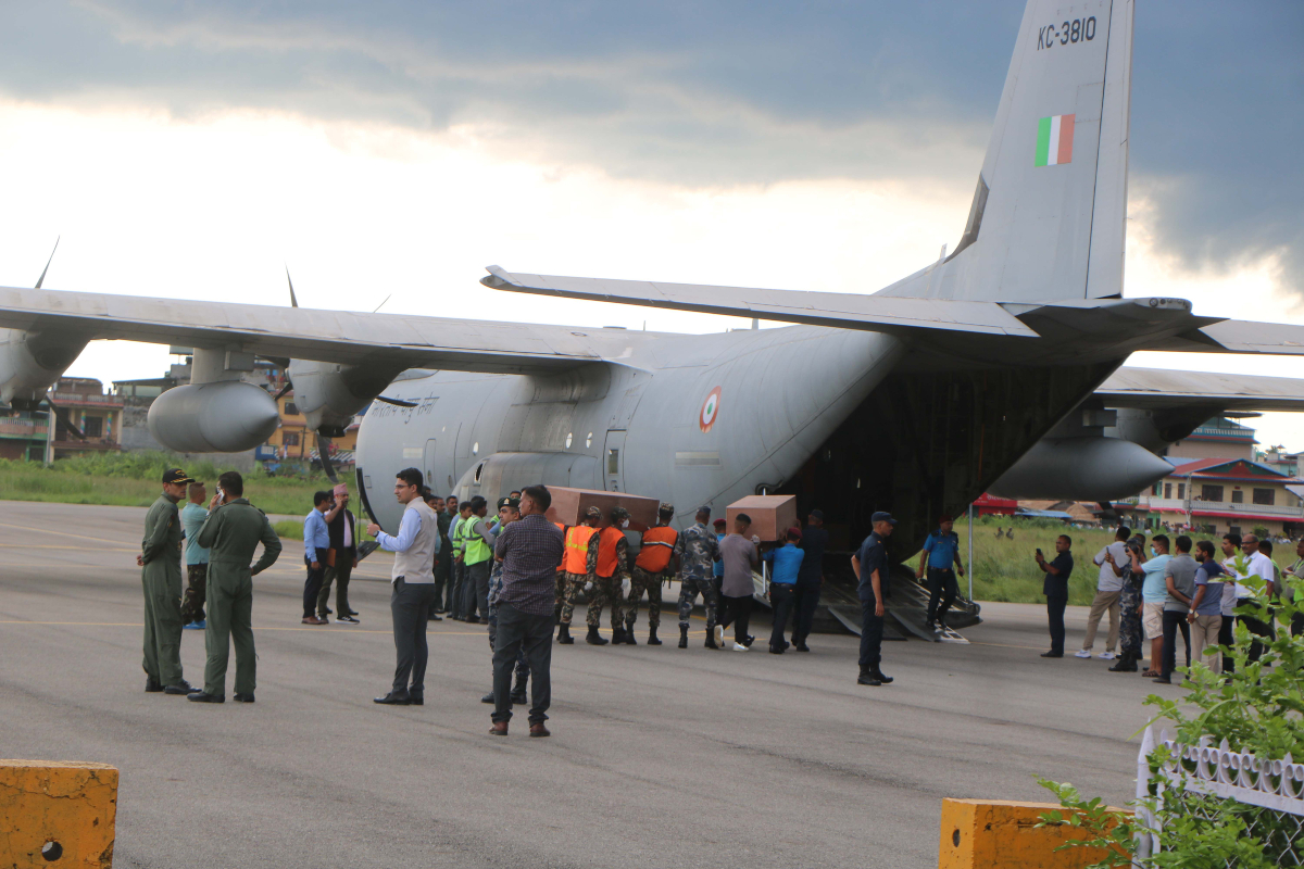 भरतपुरबाट सेनाको जहाजले लग्यो भारतीय पर्यटकको शव