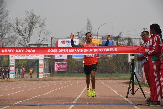 नवौँ संस्करणको प्रधानसेनापति खुला म्याराथनको उपाधि अनिषलाई