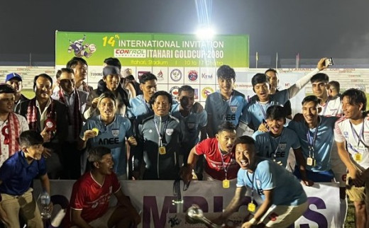 इटहरी गोल्डकपको उपाधि चर्च ब्वाइजलाई, आर्मी १–०ले पराजित