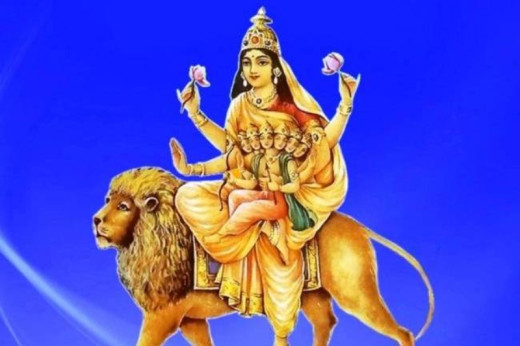 नवरात्रको पाँचौँ दिन आज, स्कन्दमाताको पूजा आराधना गरिँदै