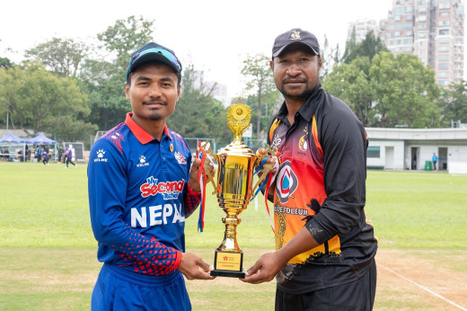 त्रिकोणात्मक शृंखला: उपाधि जित्न नेपालले पीएनजीबाट पायो १७२ रनको लक्ष्य 