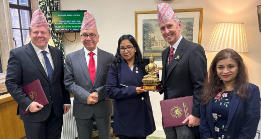 भरतपुरकी मेयर रेनु दाहाल र बेलायतका उपसभामुखबीच भेटवार्ता