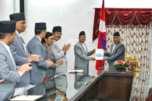 राष्ट्रपतिलाई उपराष्ट्रपति निर्वाचनको परिणामसहितको प्रतिवेदन