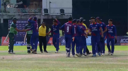 नेपाल पाकिस्तान ‘ए’ सँग चार विकेटले पराजित