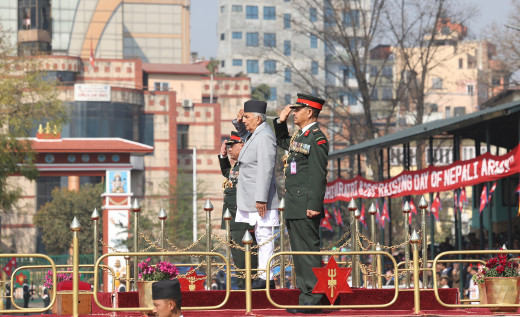 सेनाले मनायो २६१ औं स्थापना दिवस