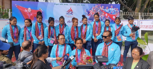 एसियाडमा सहभागी नेपाली टोली स्वदेश फर्कियो