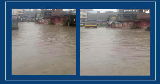 काठमाडौंमा भारी वर्षा,सामाखुसी क्षेत्र डुबानमा