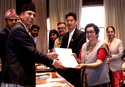 राष्ट्रिय सभा उपाध्यक्षमा विष्णु र विमलाले गराए उम्मेदवारी दर्ता