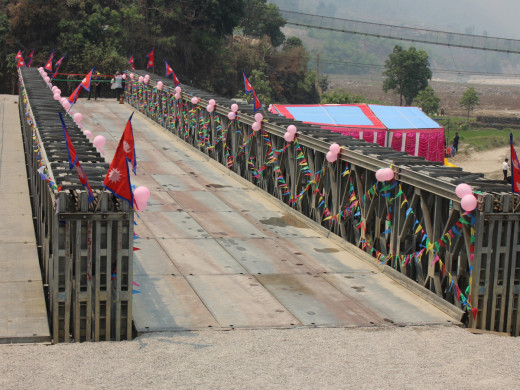 सडक खनेको चार दशकपछि बेली ब्रिज निर्माण
