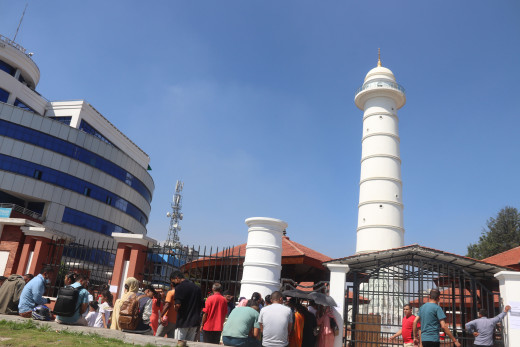 धरहरा सञ्चालनको एक महिना: ५५ लाखको टिकट बिक्री,  ३१ हजार जना चढे धरहरा