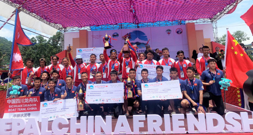 ड्रागन बोट रेस : चीनको सिचुवान च्याम्पियन, नेपाली टोली उपविजेता