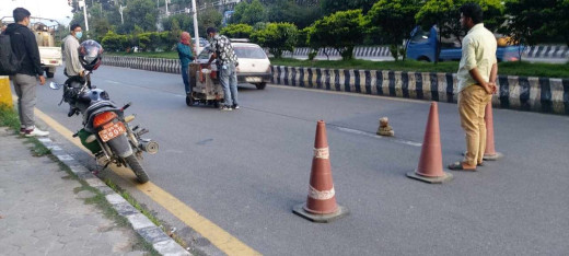 द्रुतबस सेवा सञ्चालनका लागि लेन बनाउन सुरु
