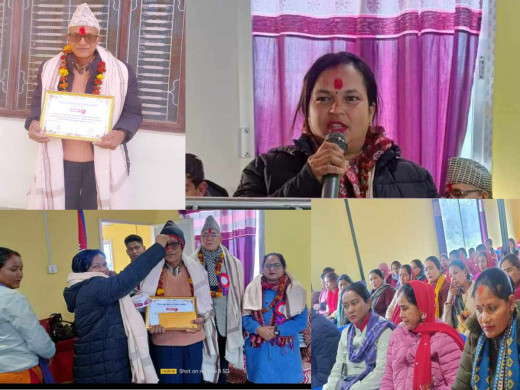 बालविकास शिक्षक समिति सुदूरपश्चिमले गर्‍यो नगदसहित बाल शिक्षकलाई सम्मान