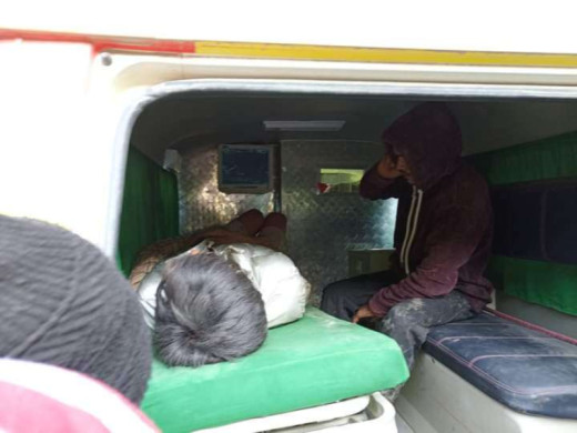 जुम्लामा मिनी ट्रक दुर्घटना, दुई जना घाइते