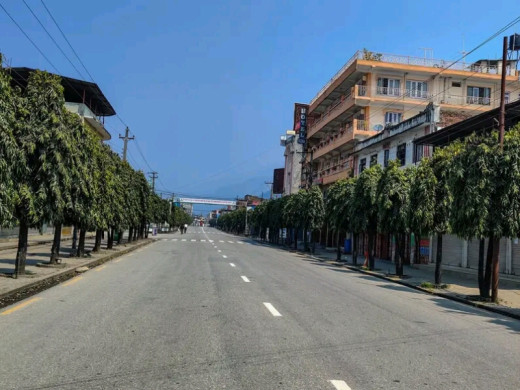 हेटौँडामा नमूना सडक बनाइँदै