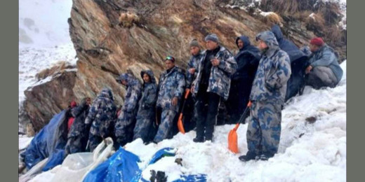 दार्चुलाको व्यासमा हिमपहिरो : बिहानैदेखि बेपत्ताको खोजी