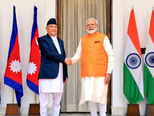 प्रधानमन्त्री ओलीलाई मोदीको औपचारिक बधाई पत्र