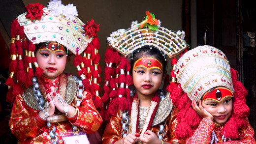 इन्द्रजात्राको अघिल्लो दिन कुमारीको पूजा