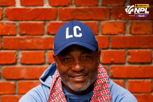 प्रख्यात क्रिकेटर ब्रायन लारा काठमाडौंमा, एनपीएलका केही खेल हेर्ने