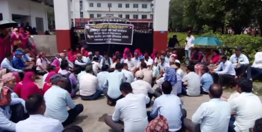 लेखापाल कुटपिट घटना : कञ्चनपुरमा आन्दोलन चर्किंदै, विद्यालय बन्द