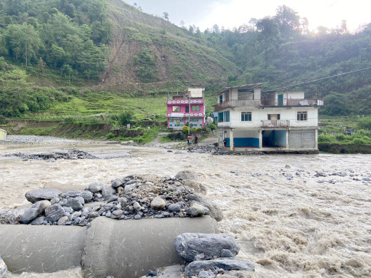 सिन्धुपाल्चोकमा भारी वर्षा, मेलम्चीमा जलसतह सतर्कता तहभन्दा माथि