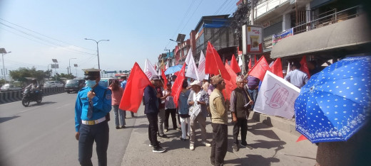 नागरिकता विधेयक प्रमाणीकरणविरुद्ध नेमकिपाको प्रर्दशन