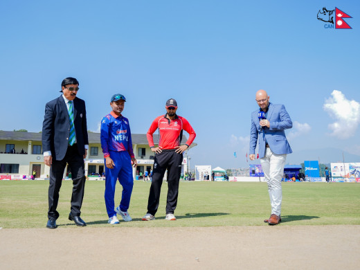 नेपालले हङकङविरुद्ध टस जितेर ब्याटिङ रोज्यो