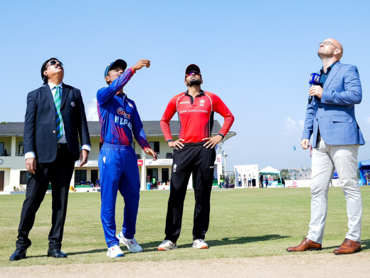 हङकङले दियो नेपाललाई ९५ रनको झिनो लक्ष्य