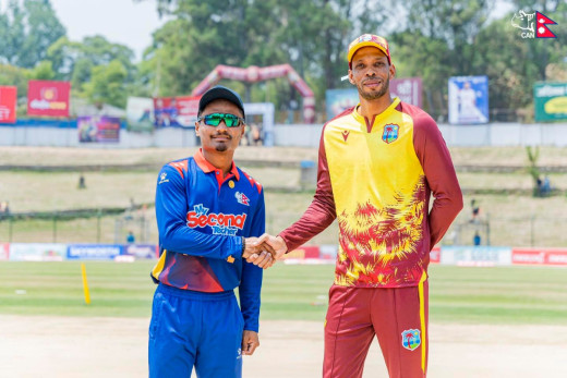 वेस्ट इन्डिज 'ए' ले नेपाललाई दियो १६१ रनको लक्ष्य