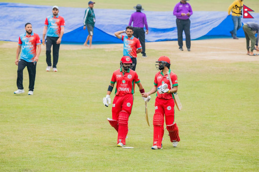 पानी परेपछि कुवेत र ओमनबीचको खेल रोकियो