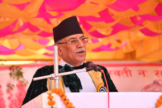 सुशासन कायम गर्न र भ्रष्टाचार हुन नदिन केन्द्रित छु : प्रधानमन्त्री प्रचण्ड