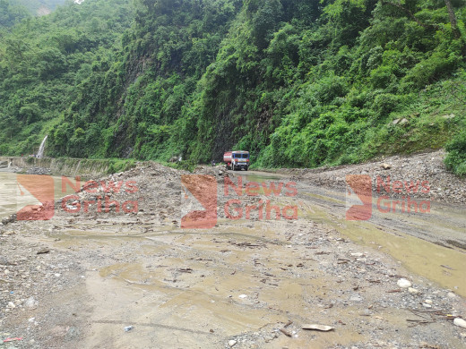 मुग्लिन–मलेखु सडक विस्तार र स्तरोन्नतिको काम सुरु