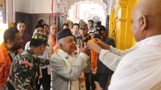 राष्ट्रपति पौडेलले गरे जानकी मन्दिरमा पूजा
