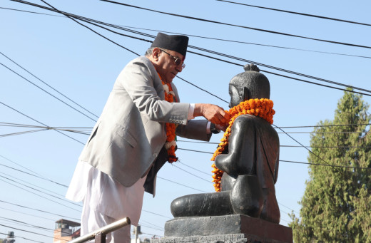 शङ्खधर साख्वा हाम्रो इतिहासमा गर्व गर्न लायक राष्ट्रिय विभूति : प्रधानमन्त्री दाहाल
