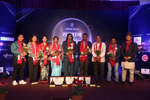 तीन अन्तर्राष्ट्रिय खेलाडीलाई योगदानको उच्च कदर गर्दै सम्मान