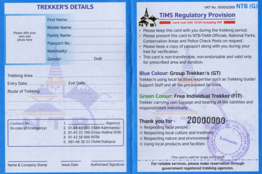 ‘टिम्स कार्ड’ लिने पर्यटक घटे