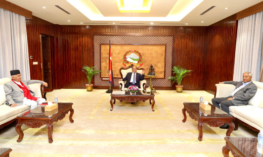 शान्ति प्रक्रिया टुंग्याउन प्रचण्ड, देउवा र ओली सकारात्मक