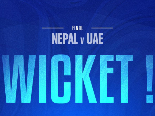 नेपालले तीन विकेट गुमायो