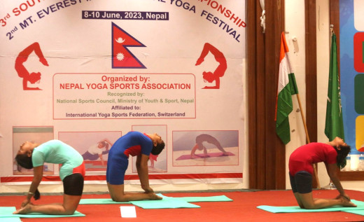 तेस्रो साउथ एसियन योग स्पोर्टस् च्याम्पियनसिपमा भारत पहिलो, नेपाल दोस्रो 