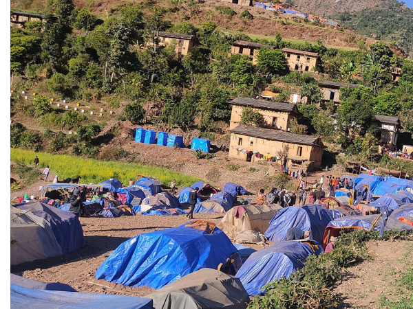 जाजरकोटको च्याउपानीमा पहिरोको जोखिम, ११ परिवारलाई सुरक्षित स्थानमा सारियो
