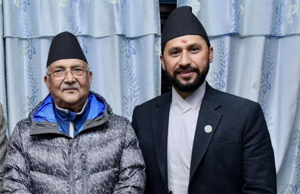 एमाले अध्यक्ष ओली र रास्वपा सभापति लामिछानेबीच भेटवार्ता, के भयो कुराकानी?