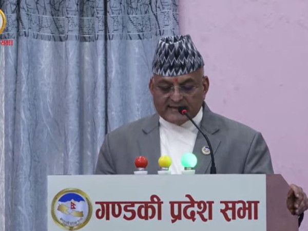 गण्डकीका मुख्यमन्त्री पाण्डेले मागे विश्वासको मत 