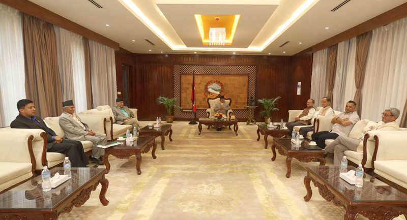 संसदीय छानबिन समितिको कार्यादेशलाई अन्तिमरुप दिन शीर्ष नेताहरू बालुवाटारमा