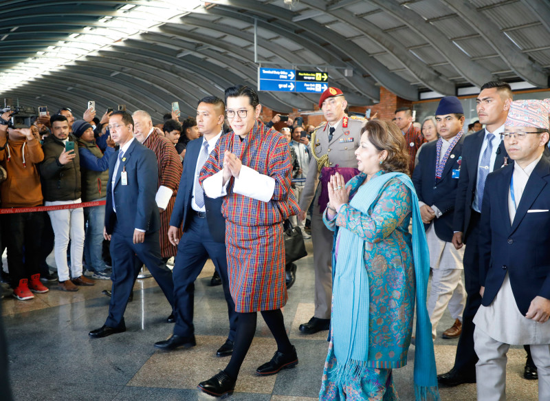 भूटानी राजा काठमाडौंमा