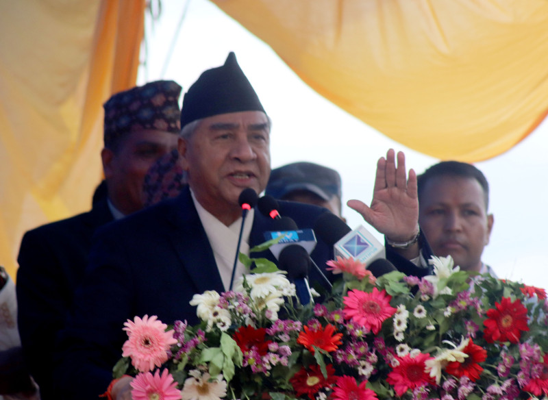 टुँडिखेलमा आफूविरुद्ध नारा लागेपछि कड्किए देउवा