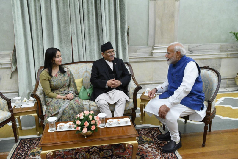 प्रधानमन्त्री प्रचण्ड र भारतका प्रधानमन्त्री मोदीबीच भेटवार्ता, के भयो कुराकानी? 