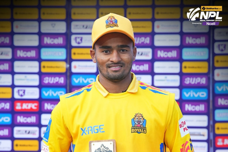 ४१ चौका र २२ छक्का हानिएको आजको खेल : काठमाडौंविरूद्ध नरेन र पोखराविरुद्ध निसम बने घातक