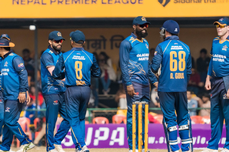 गौसको शतक र दिनेशको अर्धशतकमा पोखराले निकाल्यो एनपीएलकै ठूलो जित