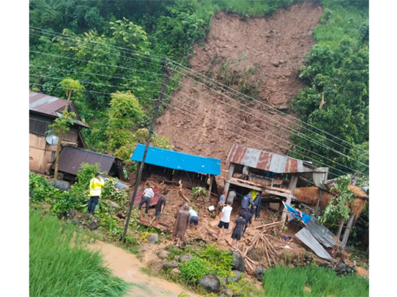 अर्घाखाँचीमा पहिरोले गोठ पुरिँदा एक जनाको मृत्यु