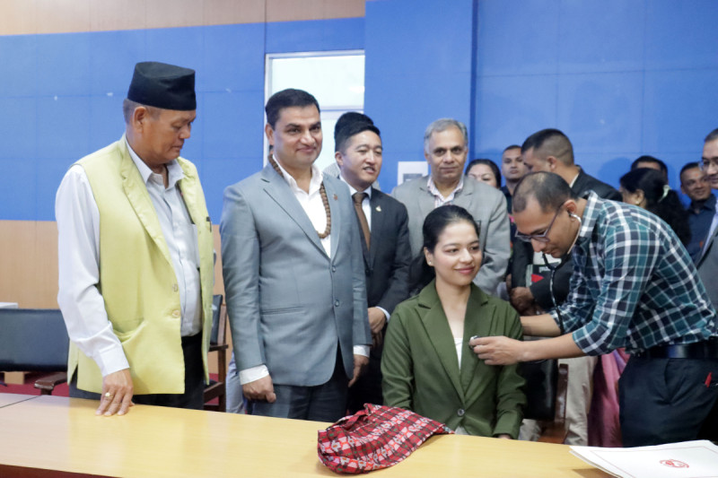 गङ्गालालमा राष्ट्रिय खेलाडीको निःशुल्क स्वास्थ्य परीक्षण सुरु